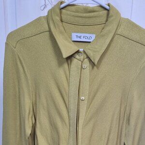 The Fold London Knee-length dress in yellow/green